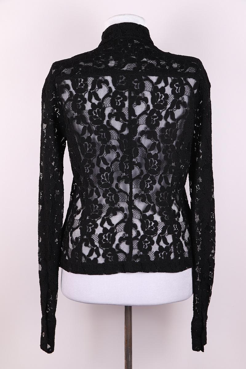 Nero Camicia vintage anni '90 in pizzo di Dolce & Gabbana in vendita