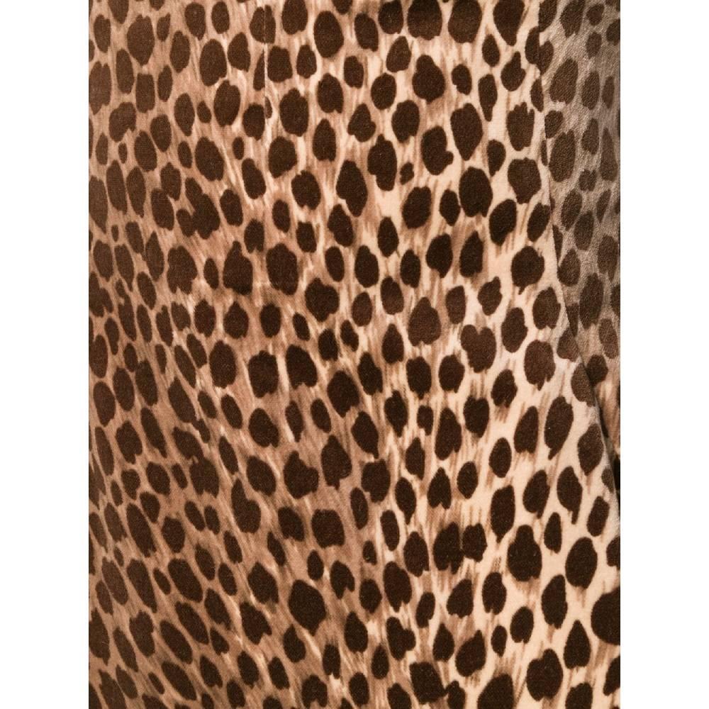 1990s Dolce&Gabbana Animalier Leopard Print Dress In Excellent Condition In Lugo (RA), IT