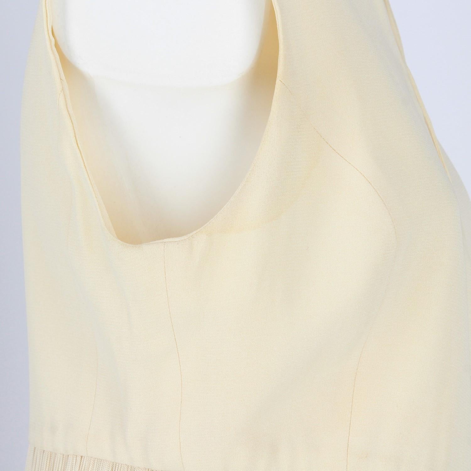Women's 1990s Dolce&Gabbana Ivory Vest With Fringes