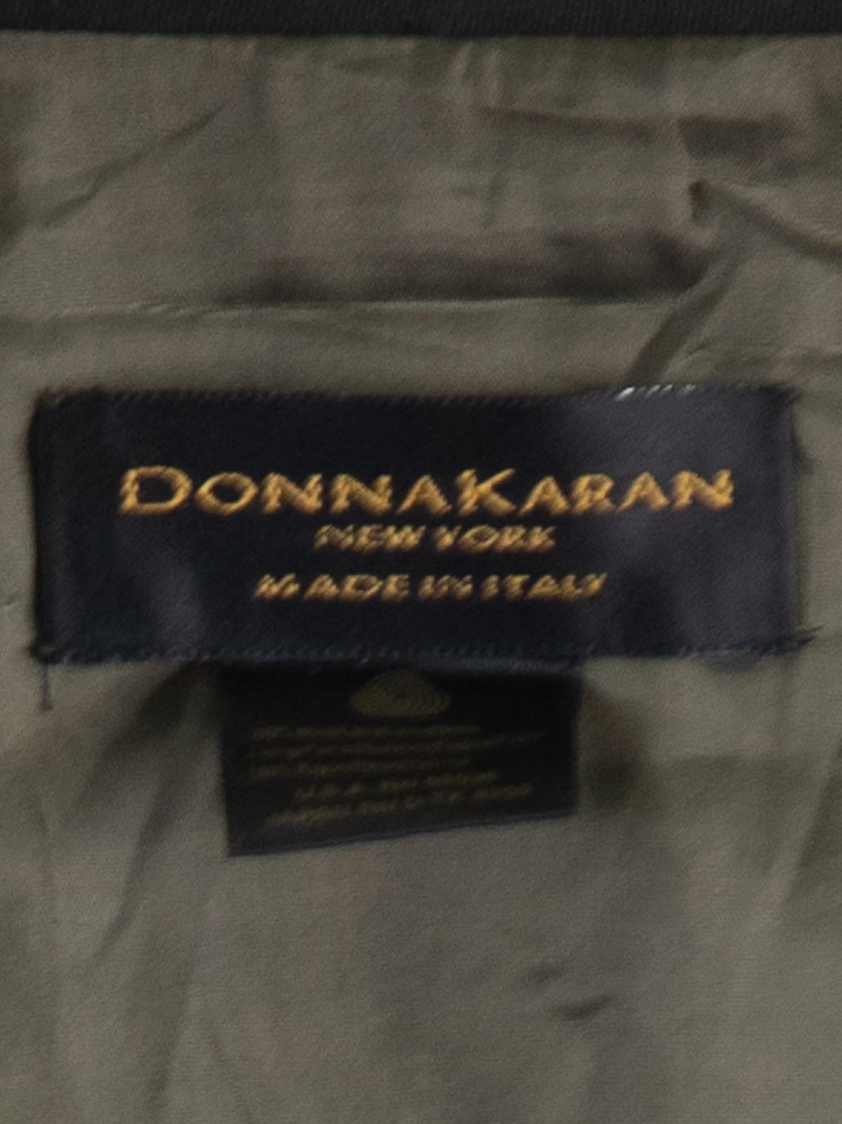 DONNA KARAN Tailleur jupe et pantalon 3 pièces en laine/rayon vert chasseur foncé, années 1990 en vente 6