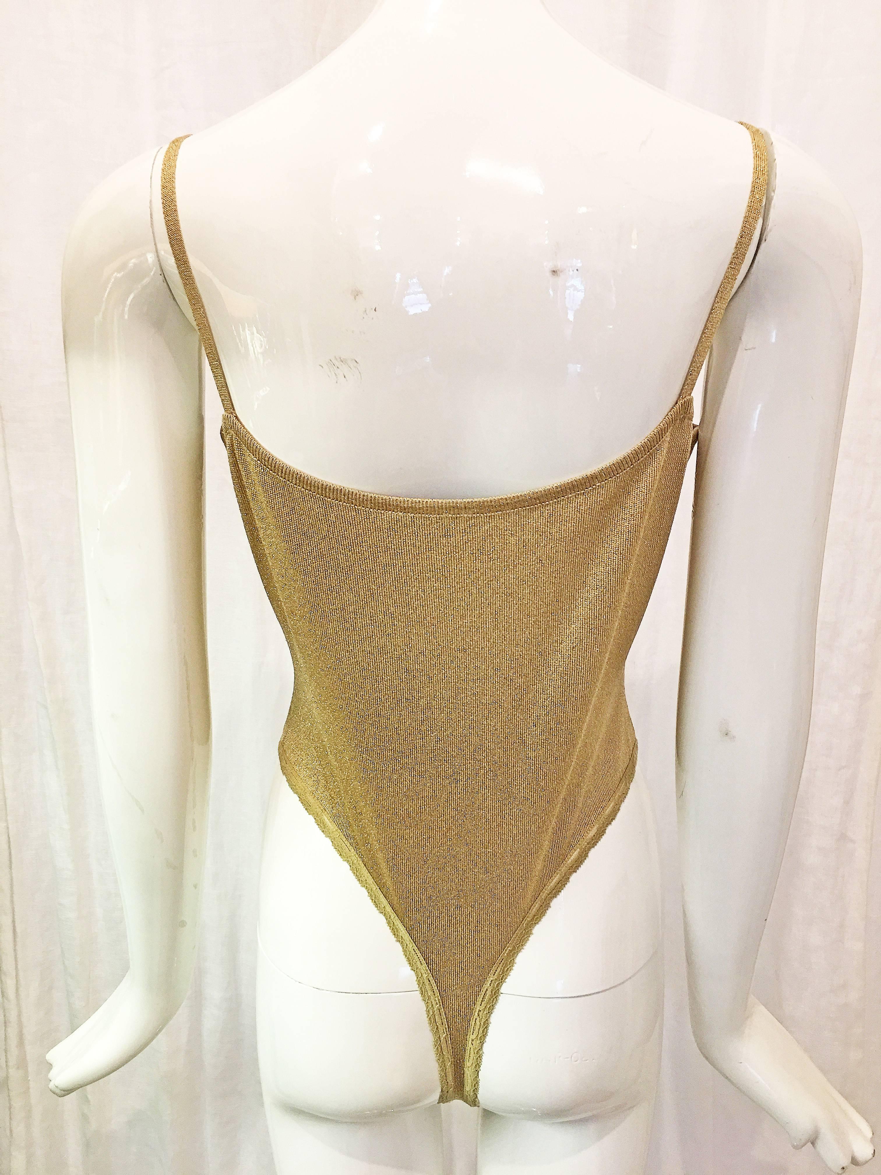 metallic gold bodysuit