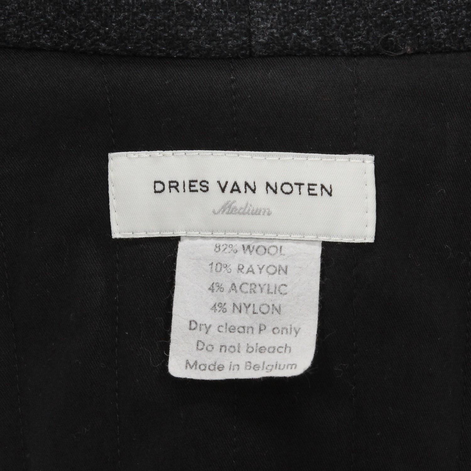 1990s Dries Van Noten Black Coat 2