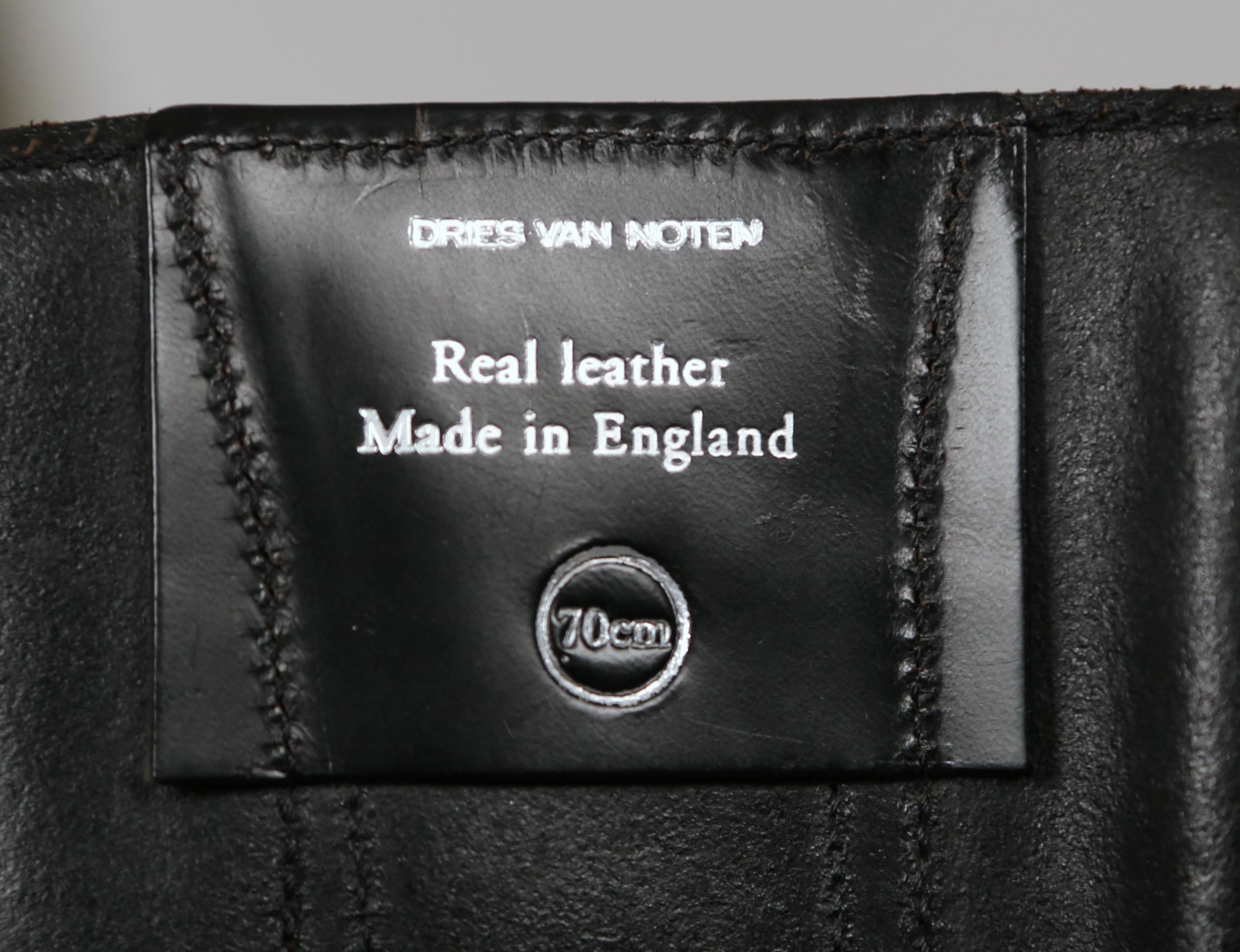 1990's DRIES VAN NOTEN black leather corset belt For Sale 1