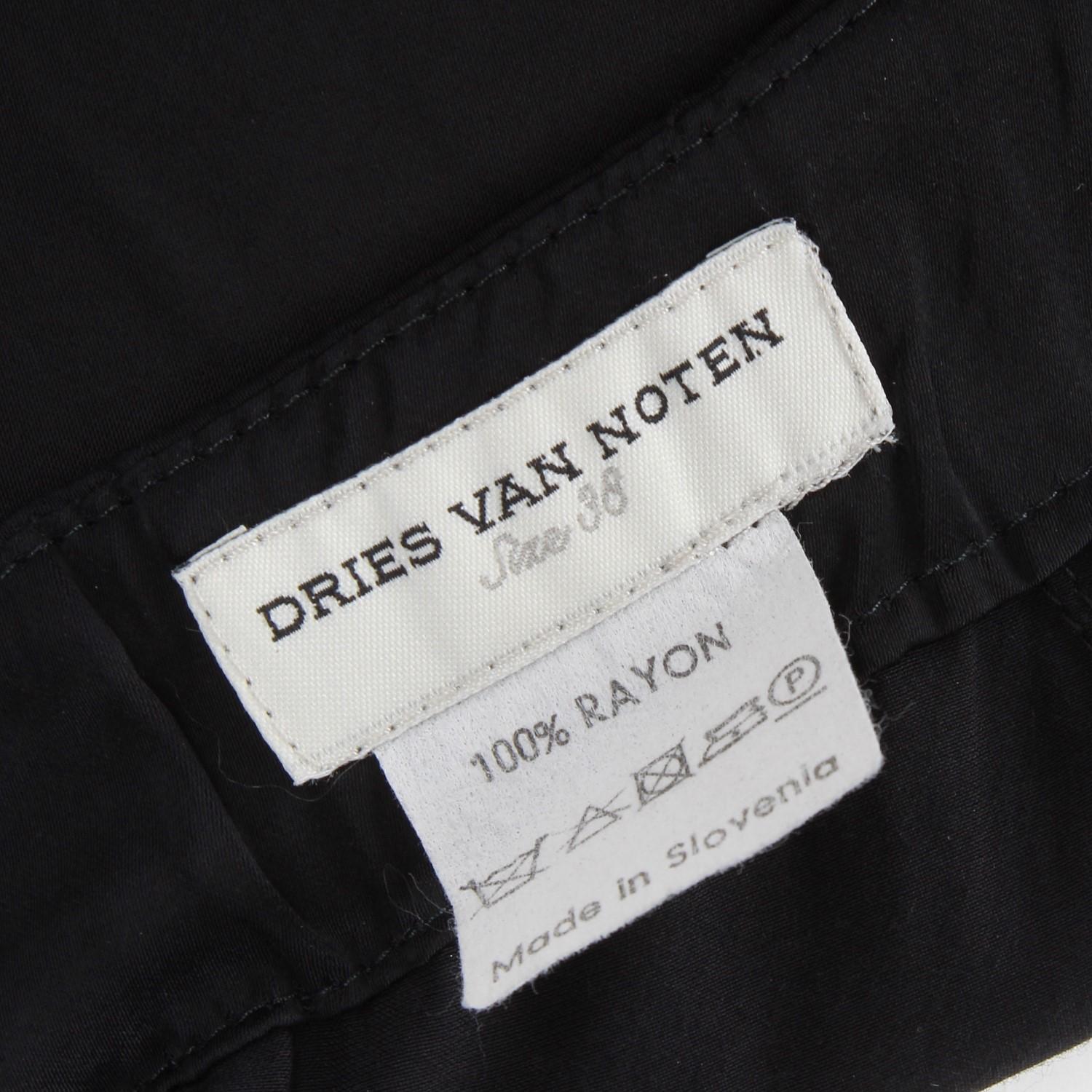 1990s Dries Van Noten Black Trousers 2