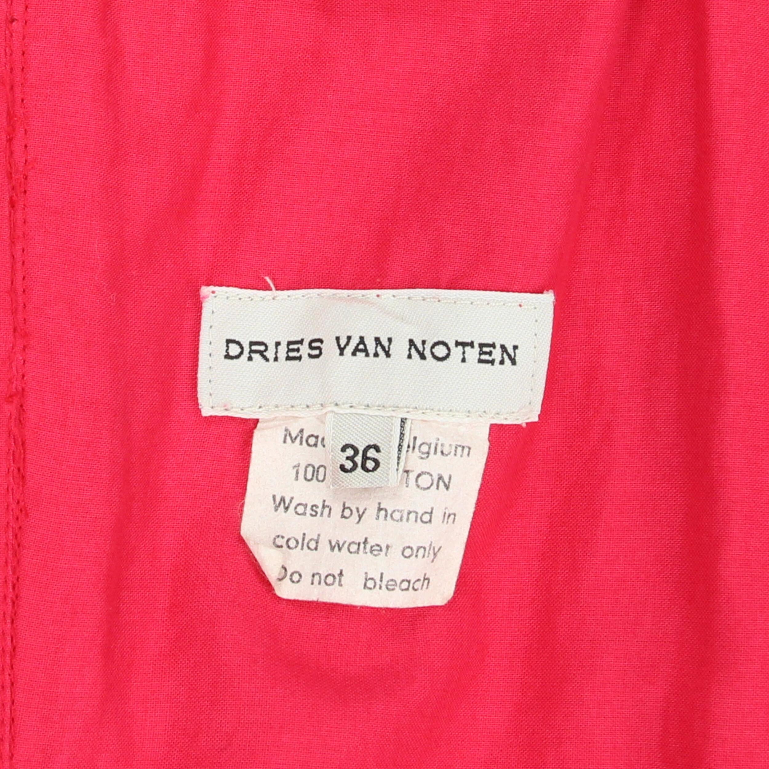 Camiseta de tirantes roja Dries van Noten de los años 90 en venta 2