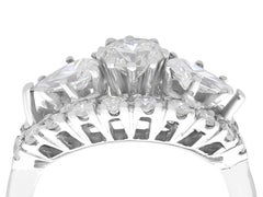 1990s Dutch 1.77 Carat Diamond and White Gold Cocktail Ring