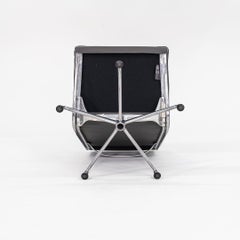 1990s Eames Soft Pad Armless Lounge Chair and Ottoman with New Grey Upholstery