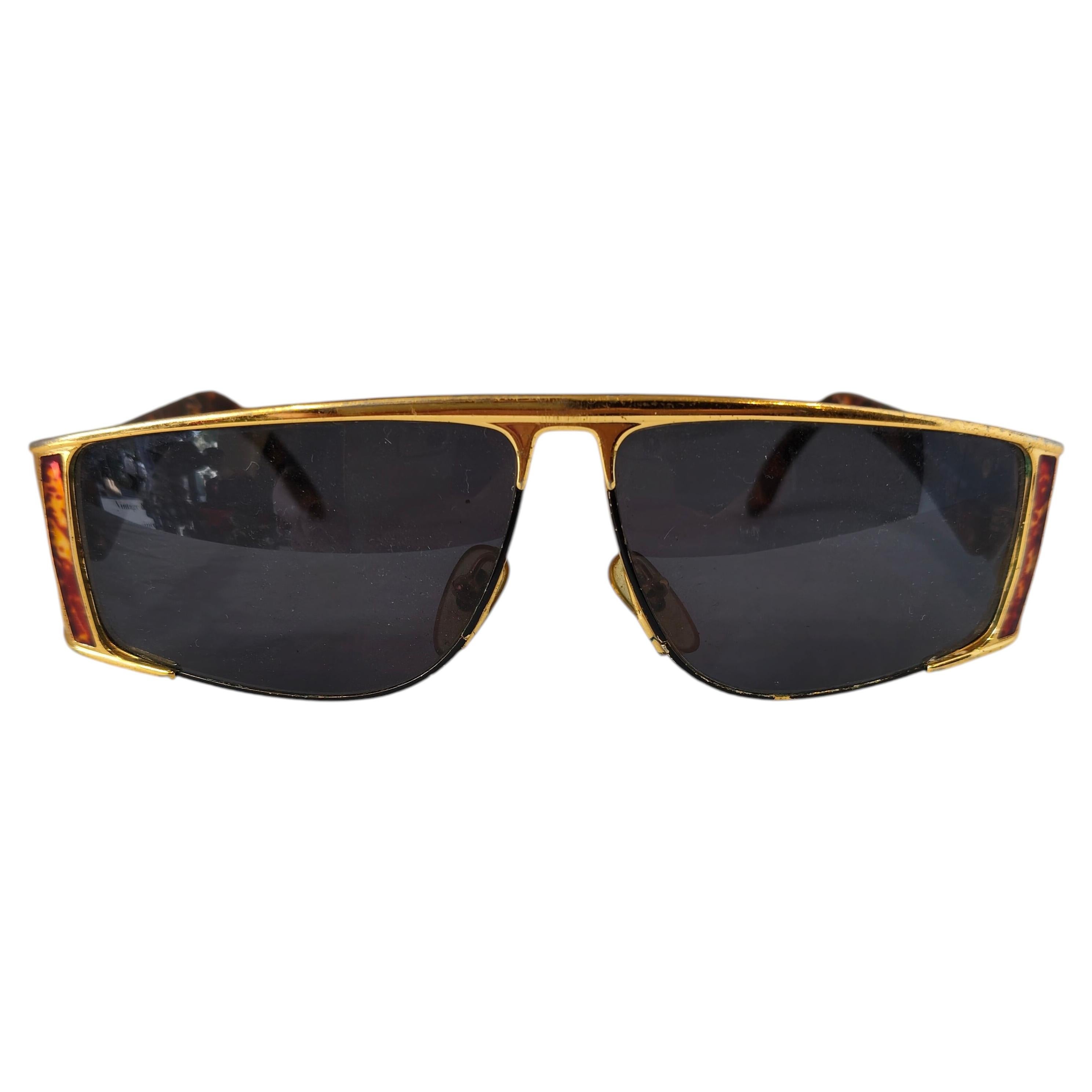 Gafas de sol Egon von fürstenberg tortuga doradas de los años 90
