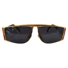 1990er Egon von fürstenberg gold schildpatt Sonnenbrille