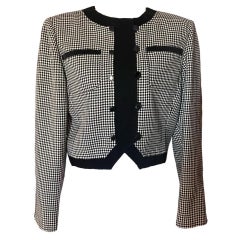 1990s  Giacca vintage in pied de poule di Emanuel Ungaro
