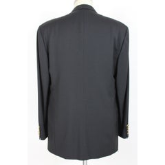 1990 Emanuel Ungaro Paris Noir Classic Elegant Jacket Four Buttons New
