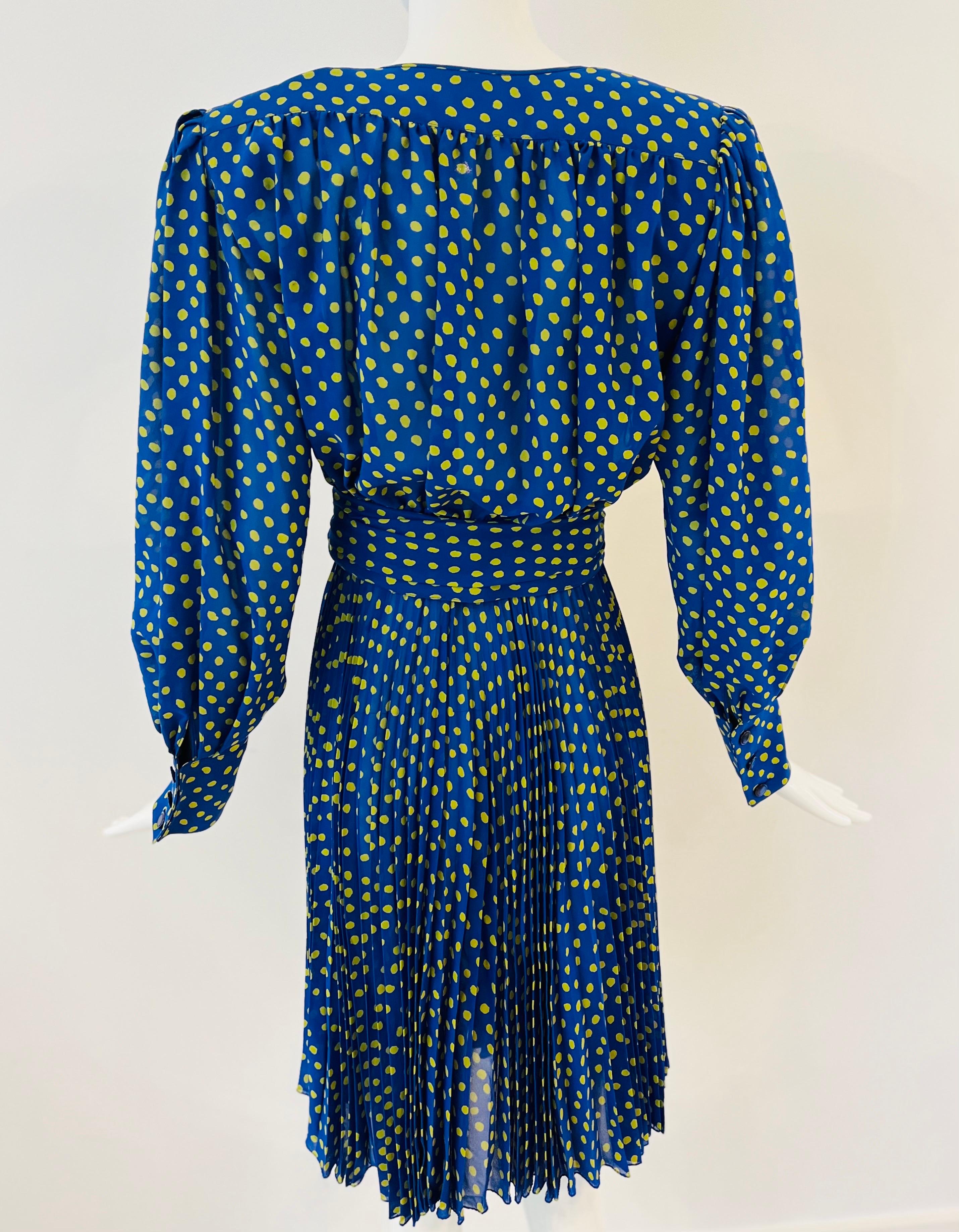 1990s Emanuel Ungaro Polka Dot Skirt Set  For Sale 3