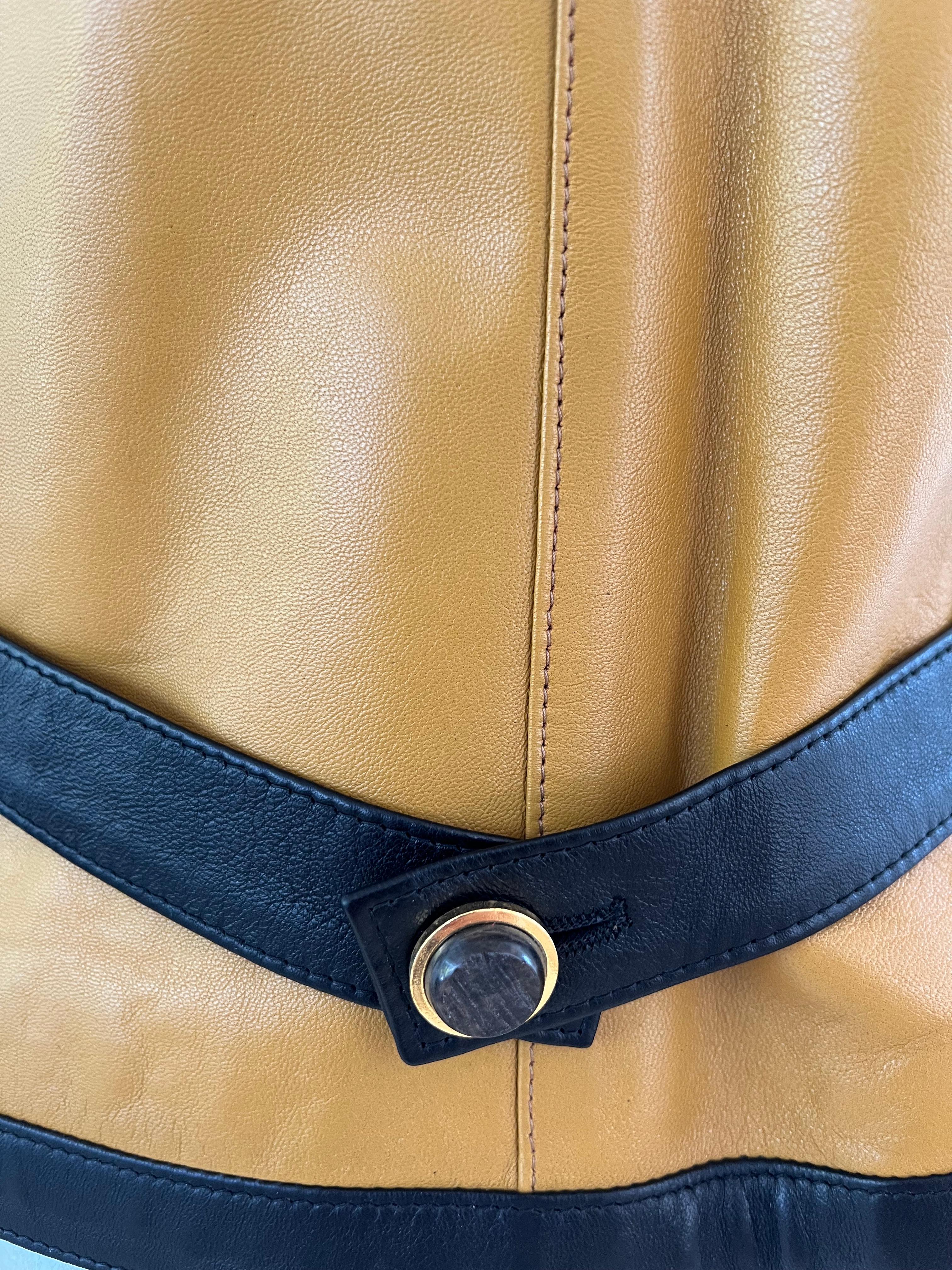 Women's or Men's 1990s Emanuel Ungaro Vintage Leather Vest
