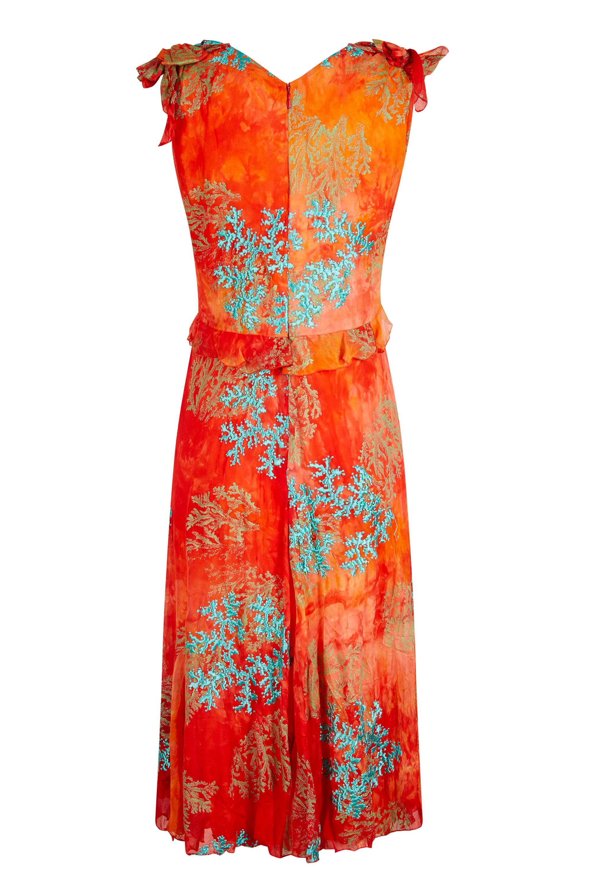 delfi collective orange dress
