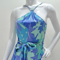 1990s Emilio Pucci Halter Wrap Dress