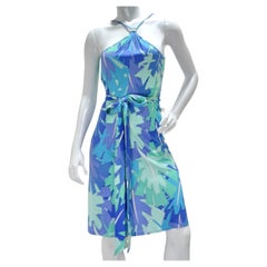 Used  1990s Emilio Pucci Halter Wrap Dress