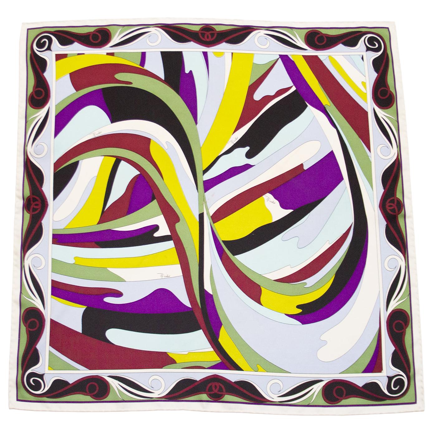 1990s Emilio Pucci Silk Scarf