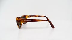 1990s Emporio Armani Brown Tortoise Wayfarer Sunglasses