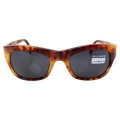 1990s Emporio Armani Brown Tortoise Wayfarer Sunglasses