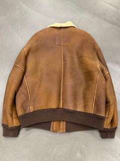 1990s Emporio Armani shearling flight jacket
