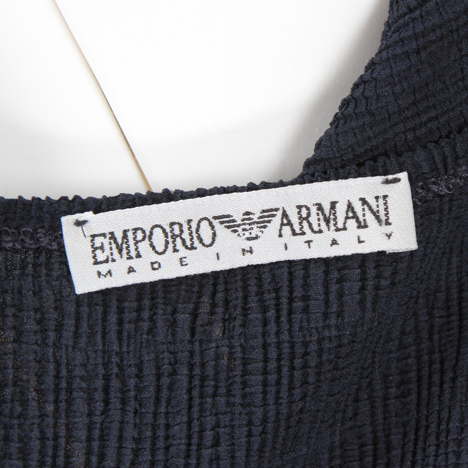 Women's or Men's 1990s Emporio Armani Shoulders Strap Top