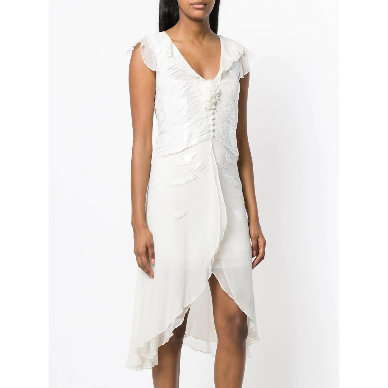 armani white dress