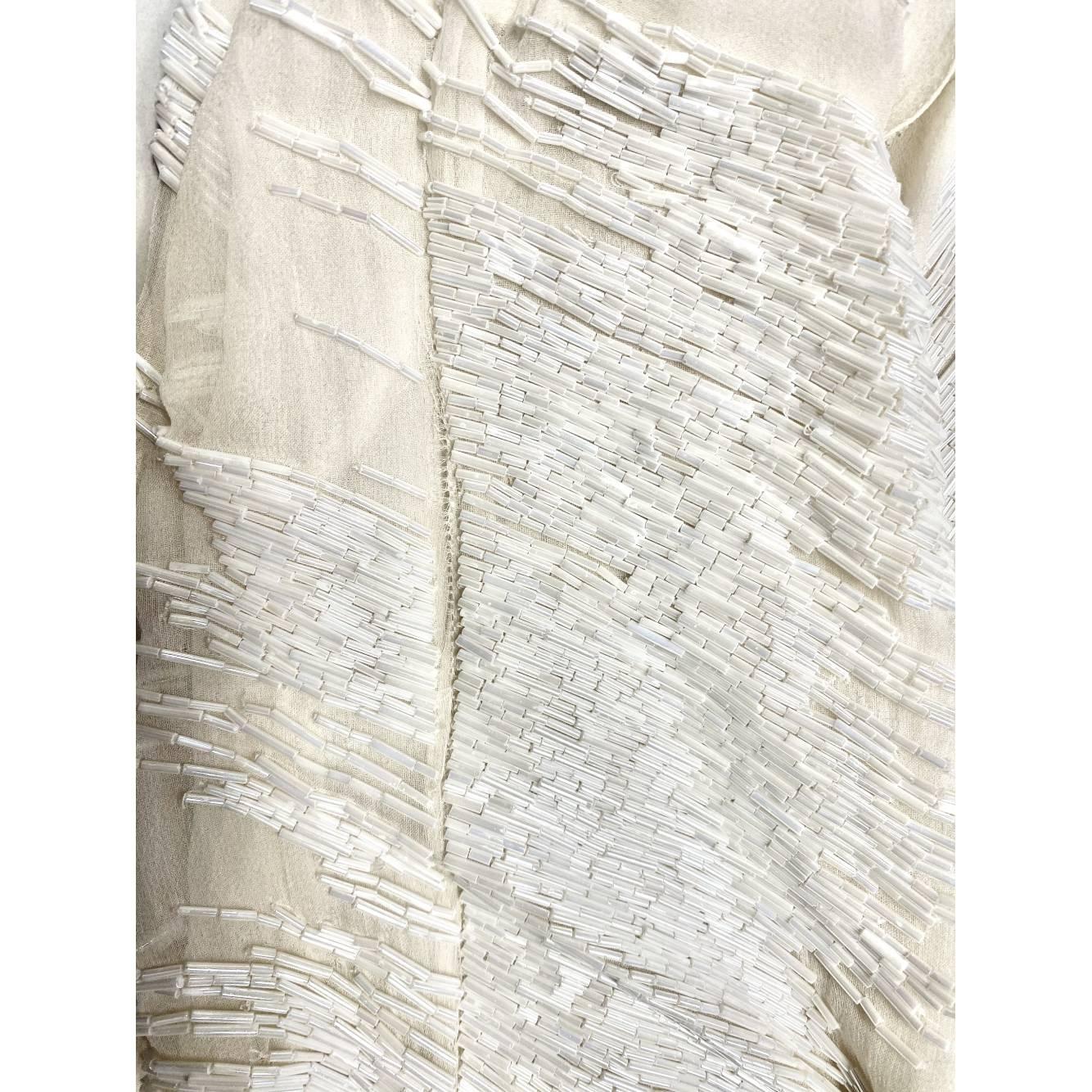 1990s Emporio Armani White Wedding Dress With Flounce In Good Condition In Lugo (RA), IT