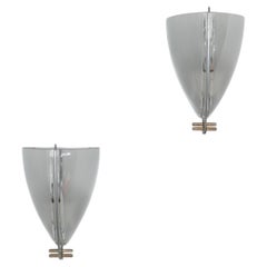 1990er Ernesto Gismondi 'Vesta' Wandleuchter, Murano Glas, Messing