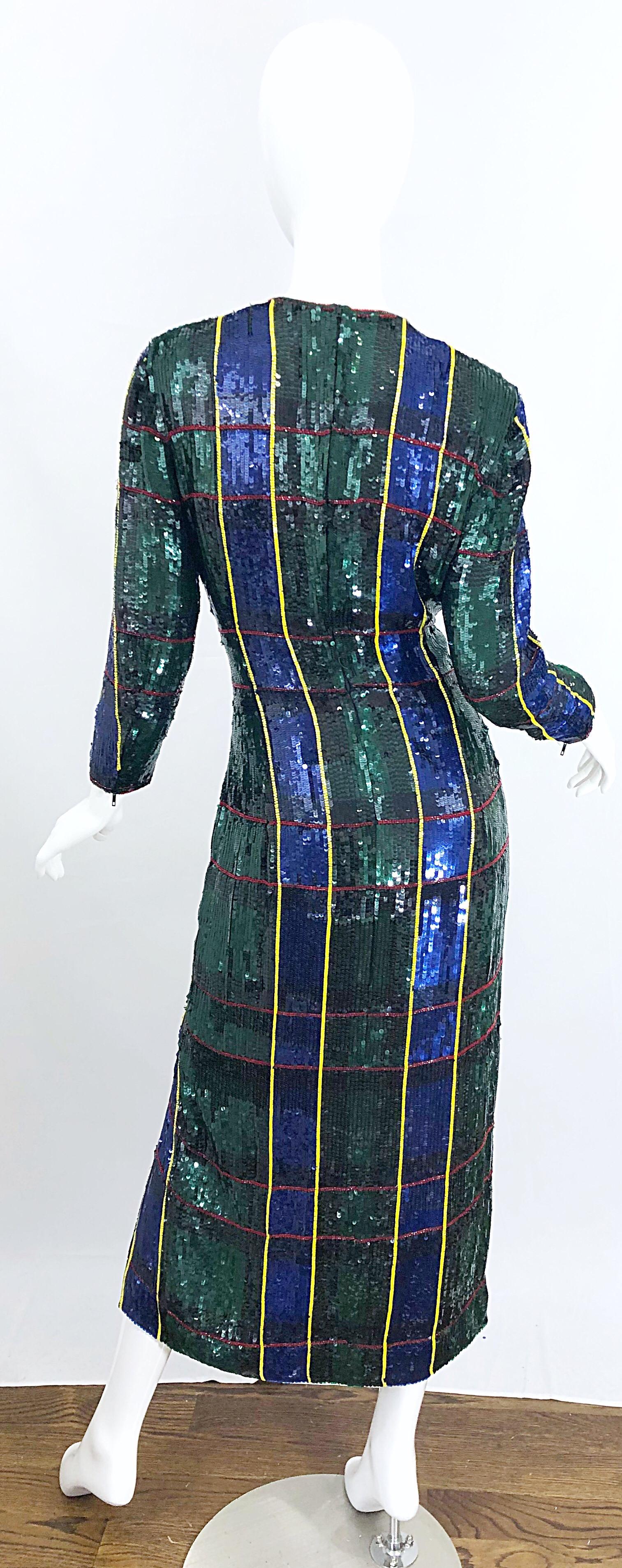 tartan evening dress