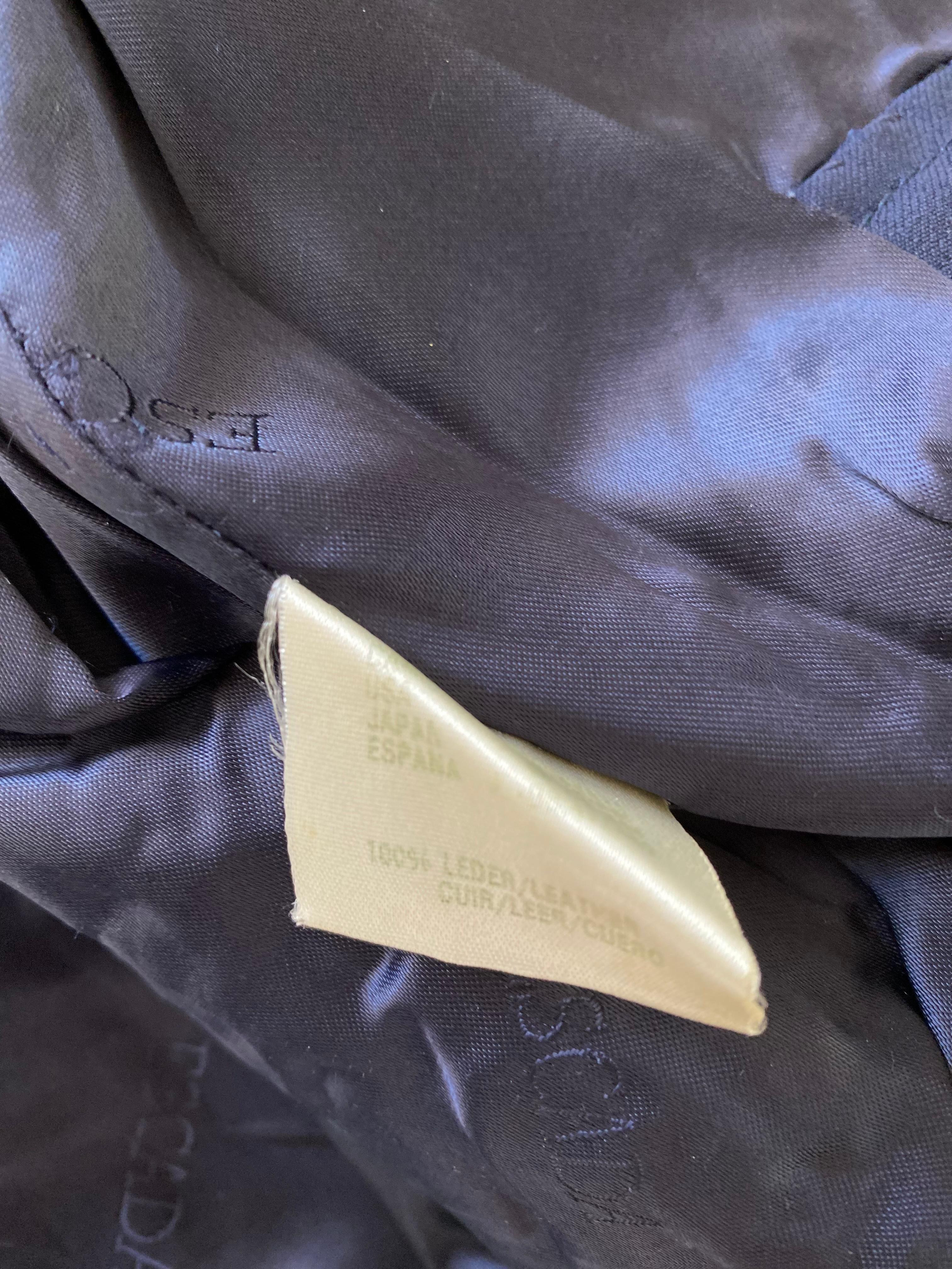 1990s Escada Gold Leather Bomber Jacket For Sale 10