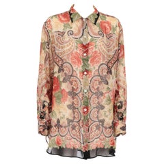 Vintage 1990s Etro Fancy Paisley Print Shirt