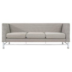 Divano a tre posti anni '90 Ettore Sottsass per Knoll Eastside in Fabrice 2x Disponibile