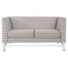 1990s Ettore Sottsass for Knoll Eastside Two Seat Loveseat Sofa in Fabric