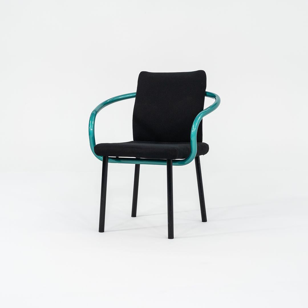 This is a Postmodern ‚ÄúMandarin‚Äù armchair, initially designed by Ettore Sottsass for Knoll in 1986. These examples date to the 1990s, and the listed price includes one chair. We have several chairs in this colorway for purchase. Their design