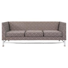 1990s Ettore Sottsass Knoll Eastside Three-Seat Sofa, Geometric Fabric (3x)