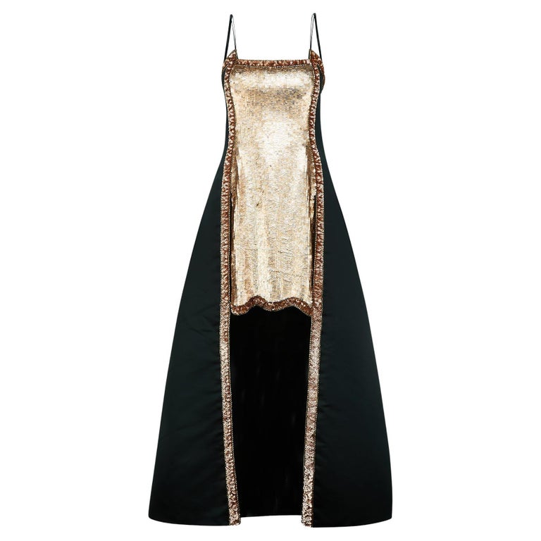 black and rose gold sequin dress Lady Black Tie - Ashton Gown - Sequin Mesh Evening Dress main image 0