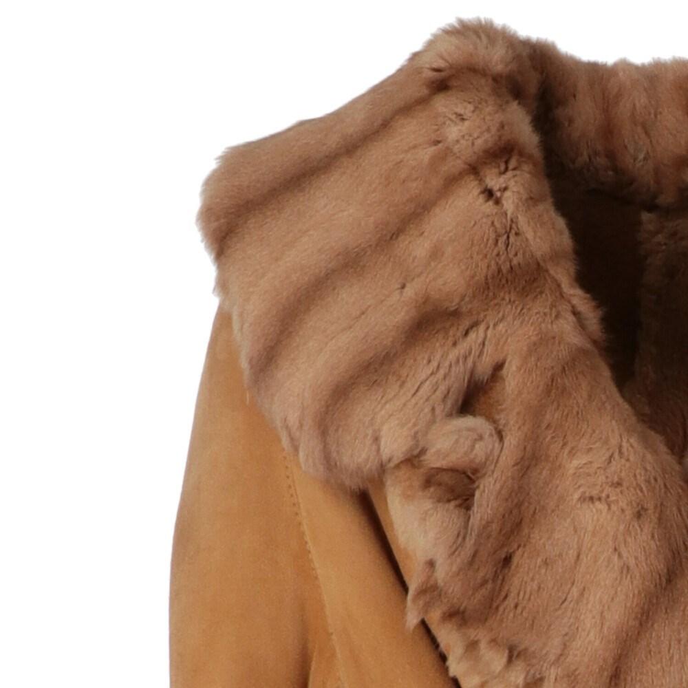 1990s Fendi beige lamb sheepskin coat 1