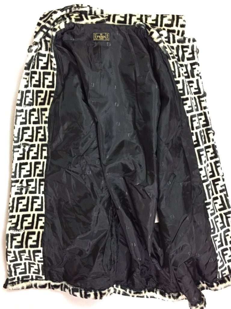 Fendi black and white jacket discount