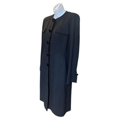 Retro 1990s Fendi Black Coat 48 (ITL)