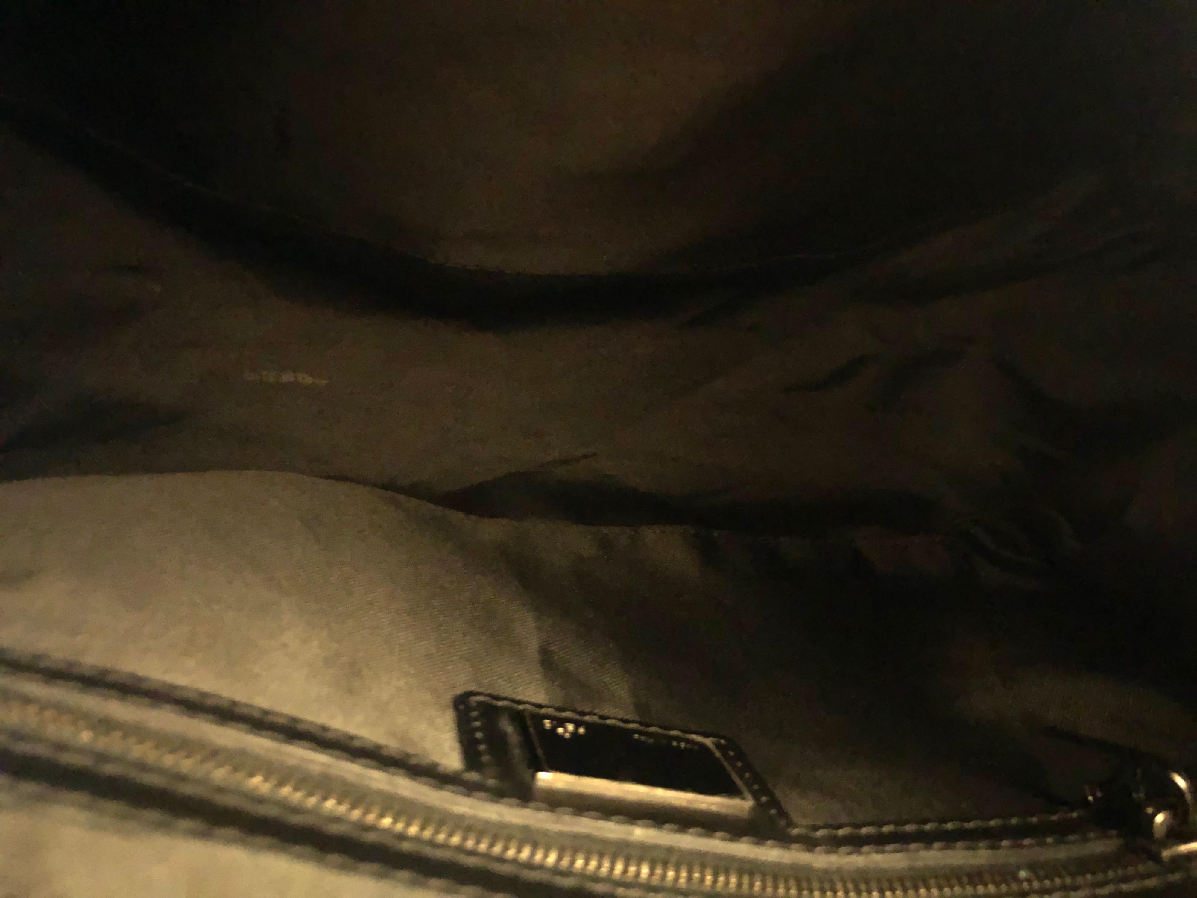 1990s Vintage FENDI Black Zucchino Mama Baguette Handbag 2