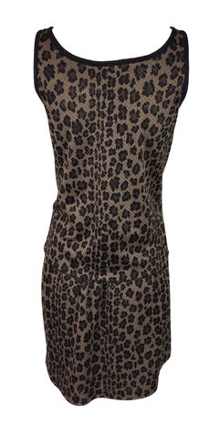 Fendi Logo Reversible Black and Leopard Basketball Jersey Top / Skirt Set, 1990s