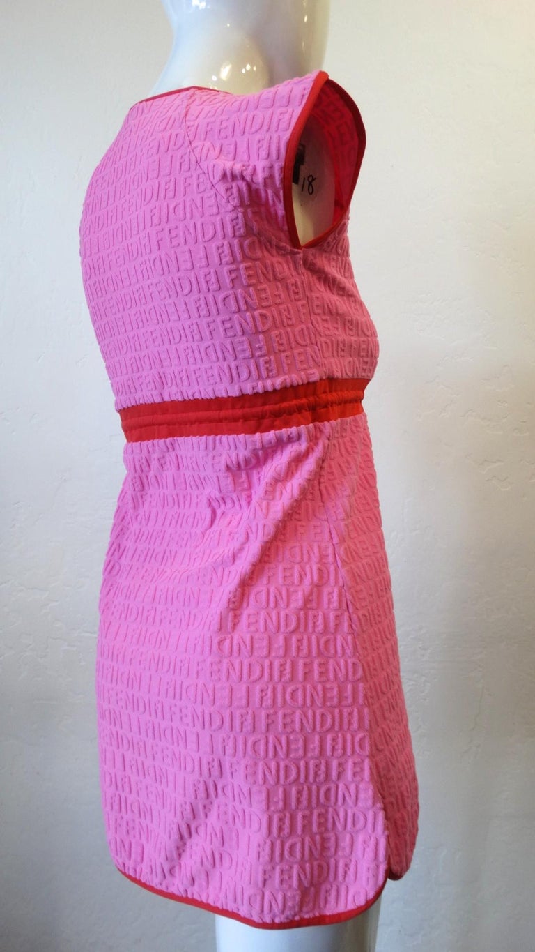 1990s Fendi Pink Bathing Suit Coverup at 1stDibs | fendi bathing suit ...
