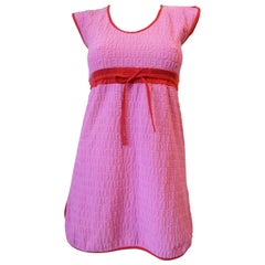 Vintage 1990s Fendi Pink Bathing Suit Coverup 