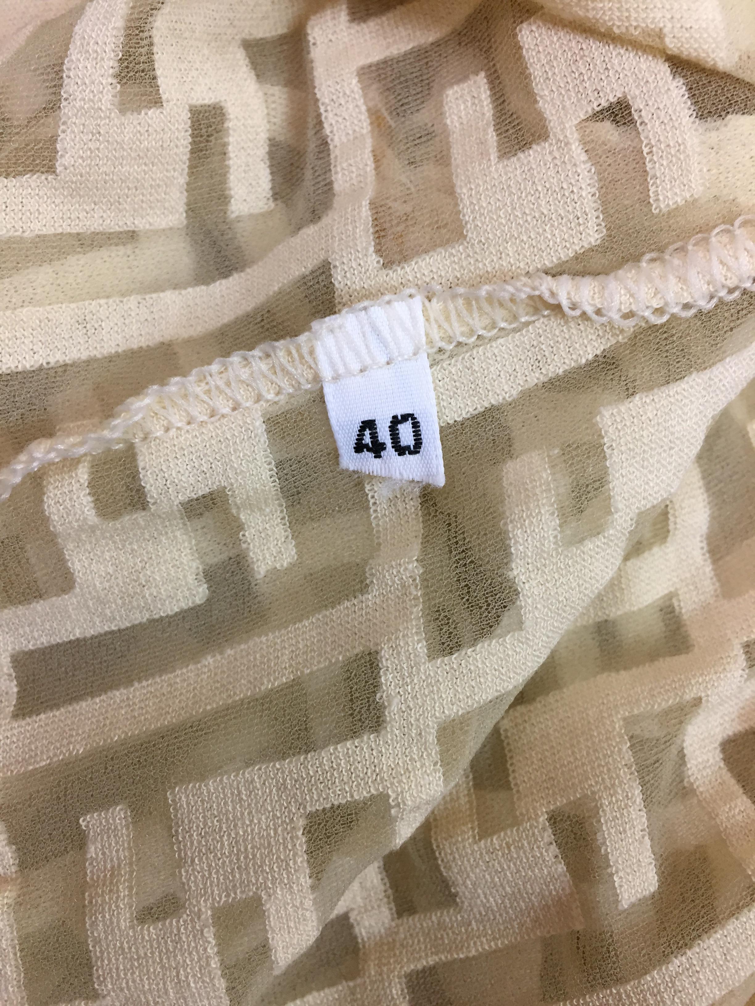 sheer fendi dress