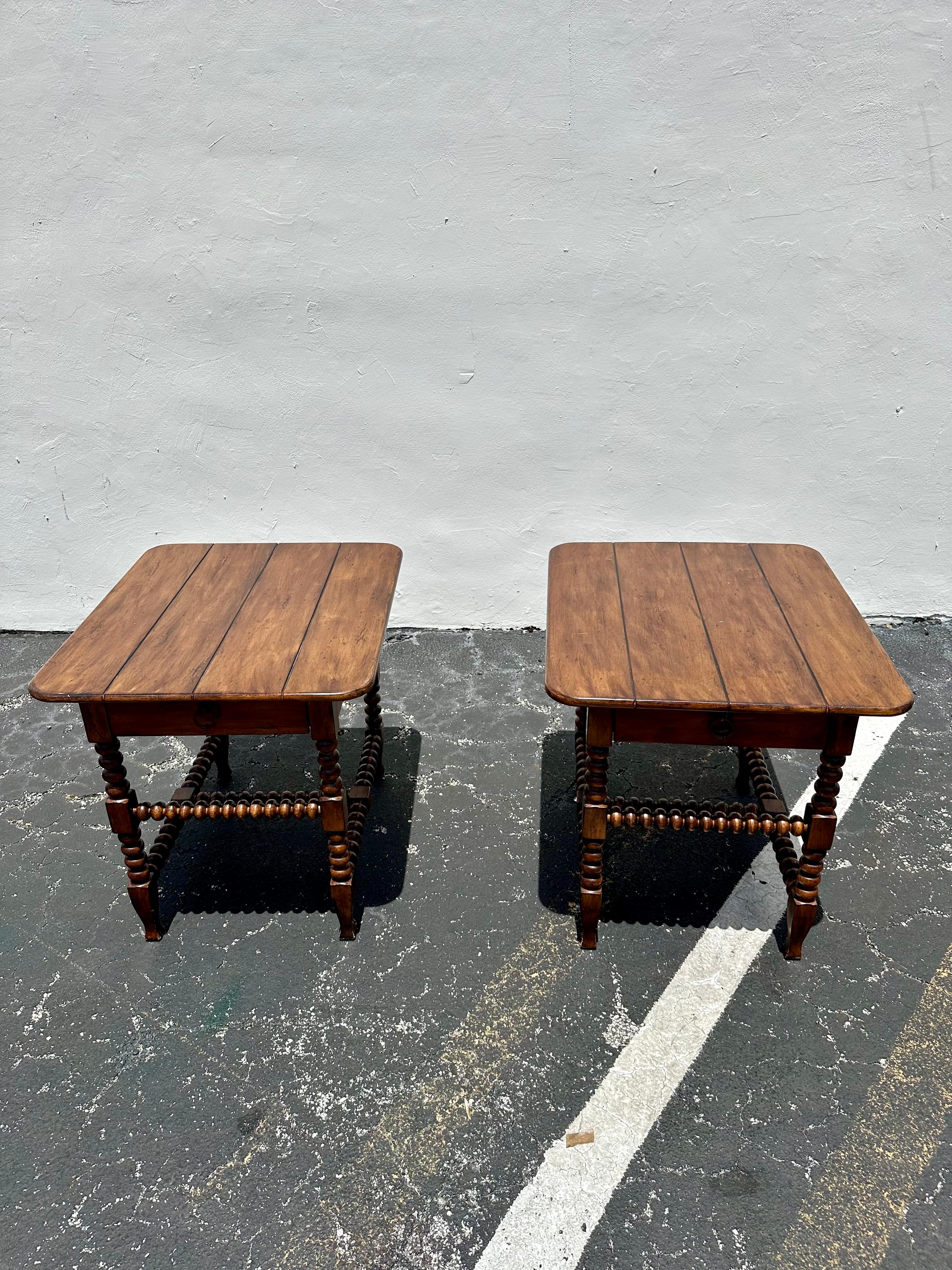 1990 Ferguson Copeland Tables d'extrémité Tables de nuit, ensemble de 2 en vente 1