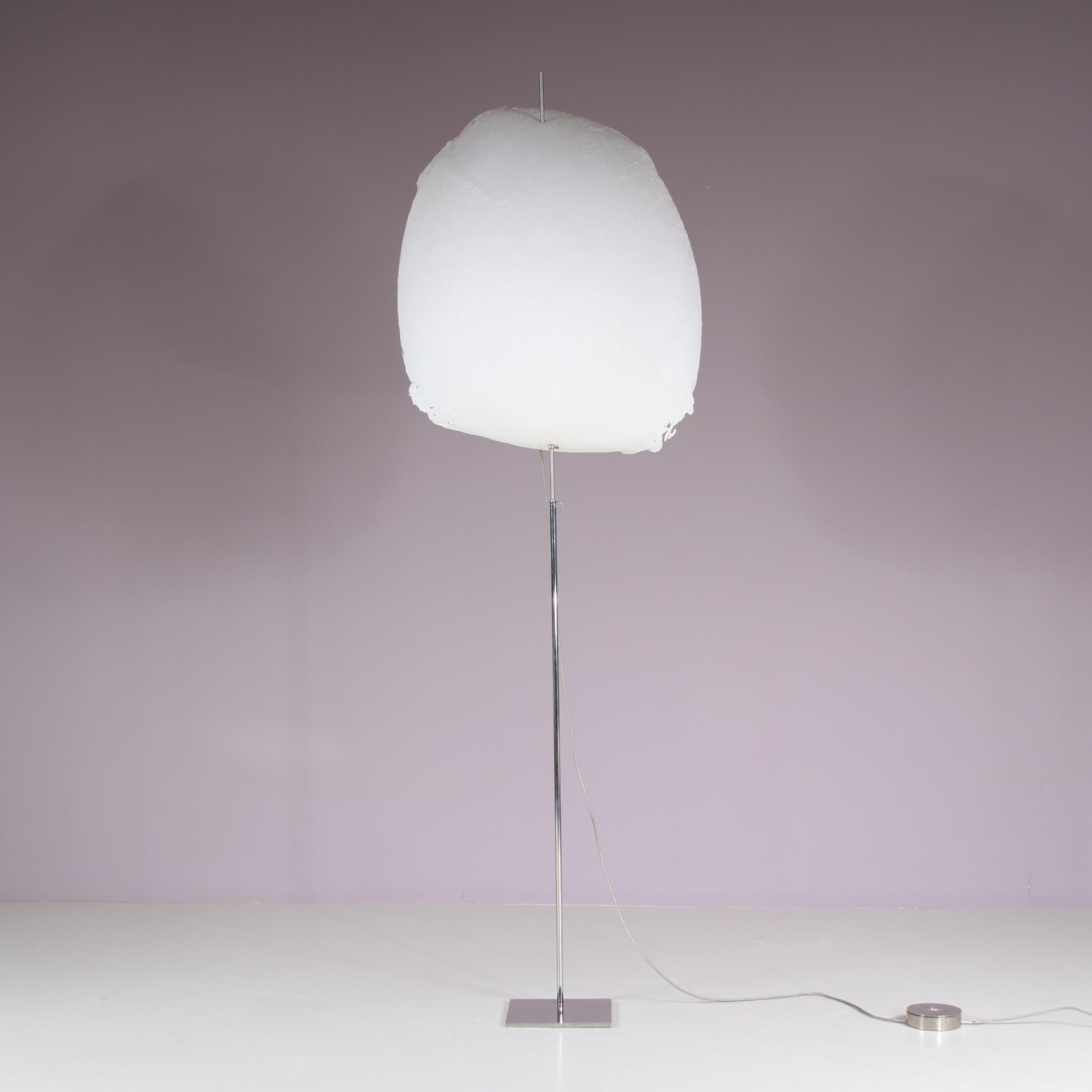 1990s Fiberglass floor lamp “Postkrisi F60” by Catellani & Smith, Italy For Sale 9