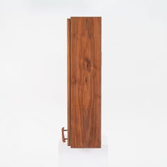 1990s Figured Walnut Studio Craft New Hope Woodworker Medicine Cabinet