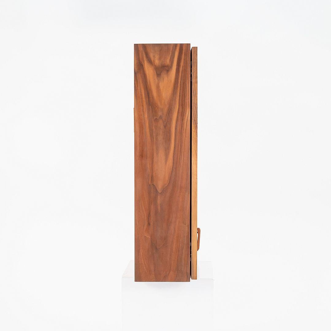 Modern 1990s Figured Walnut Studio Craft New Hope Woodworker Medicine Cabinet For Sale