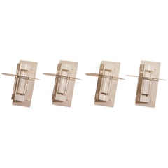 quatre Appliques ou Sconces blanches des années 1990 par Joachim Lepper pour Louis Poulsen