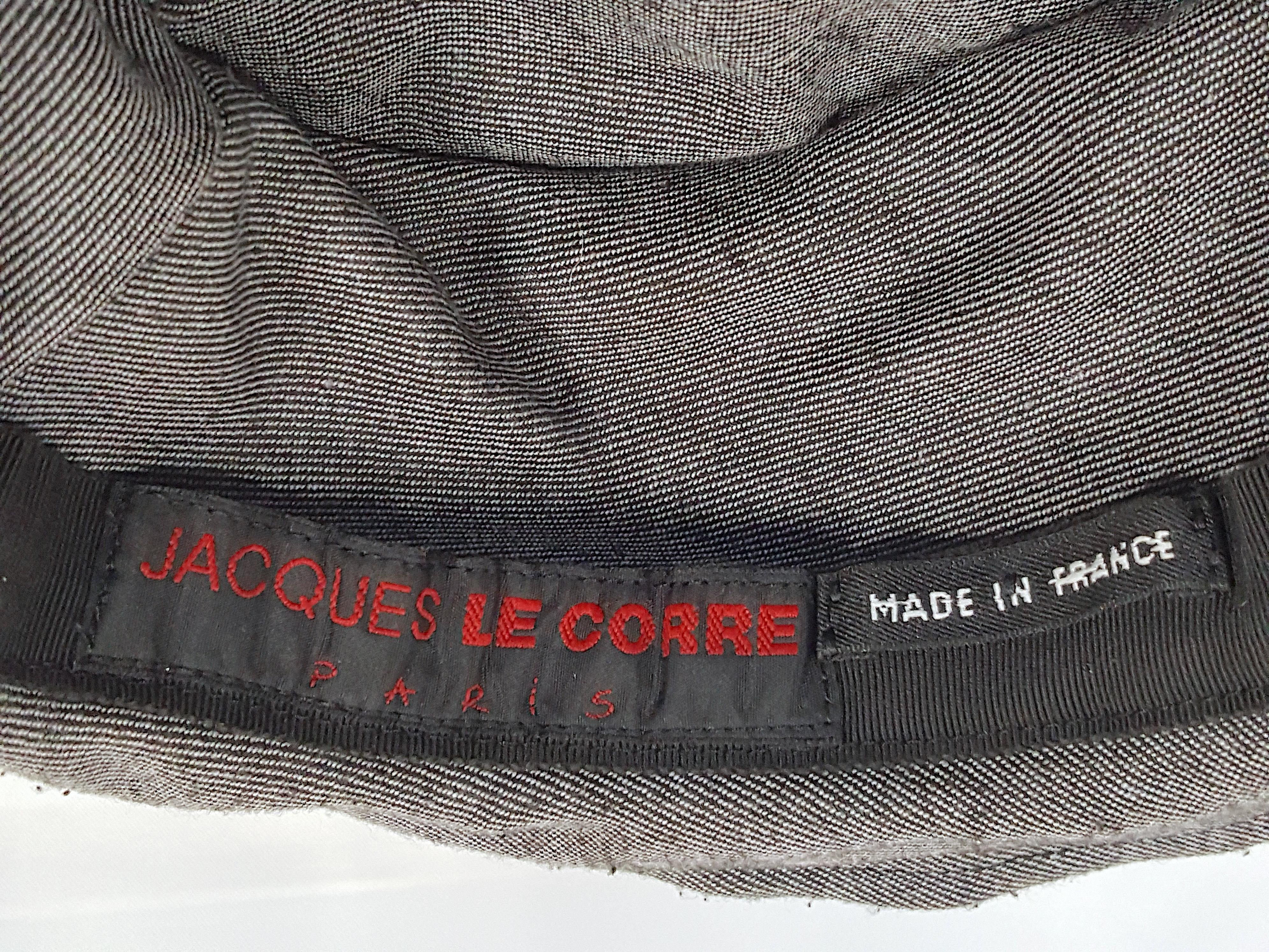 1990s France Handcrafted Exotic Fishskin RainHat LeCorre 